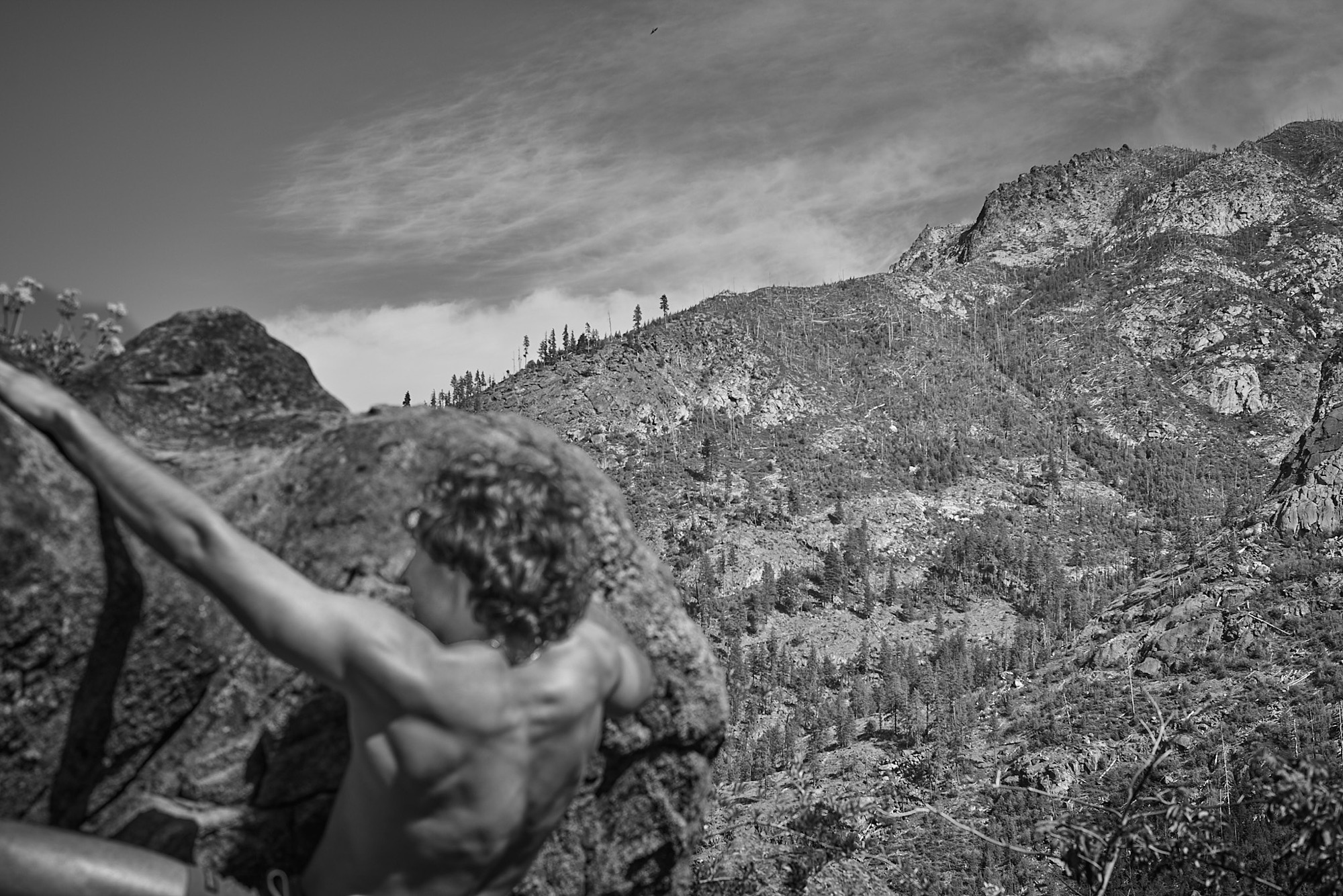 Rock Climbing Black & White - Image 3
